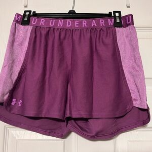 Under Armour Purple Athletic Shorts Lightweight Performance